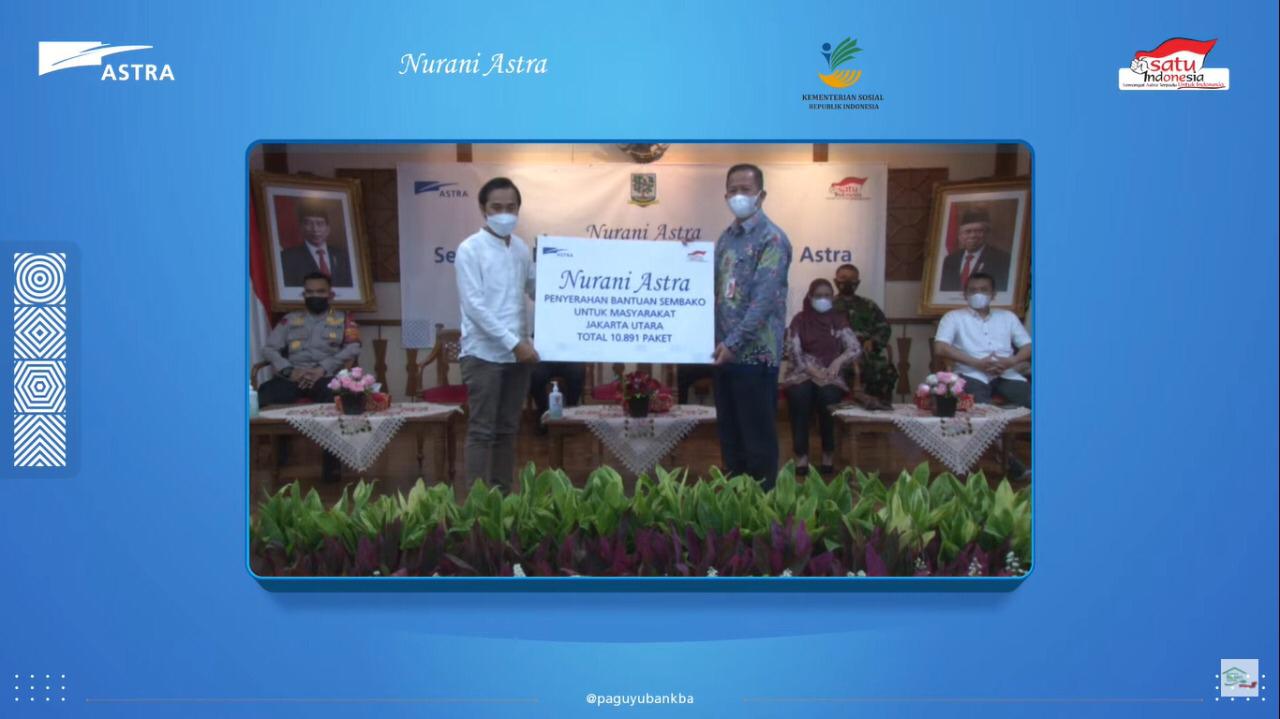 Nurani Astra Serahkan Bantuan Sembako Rp3,06 Miliar di 34 Provinsi
