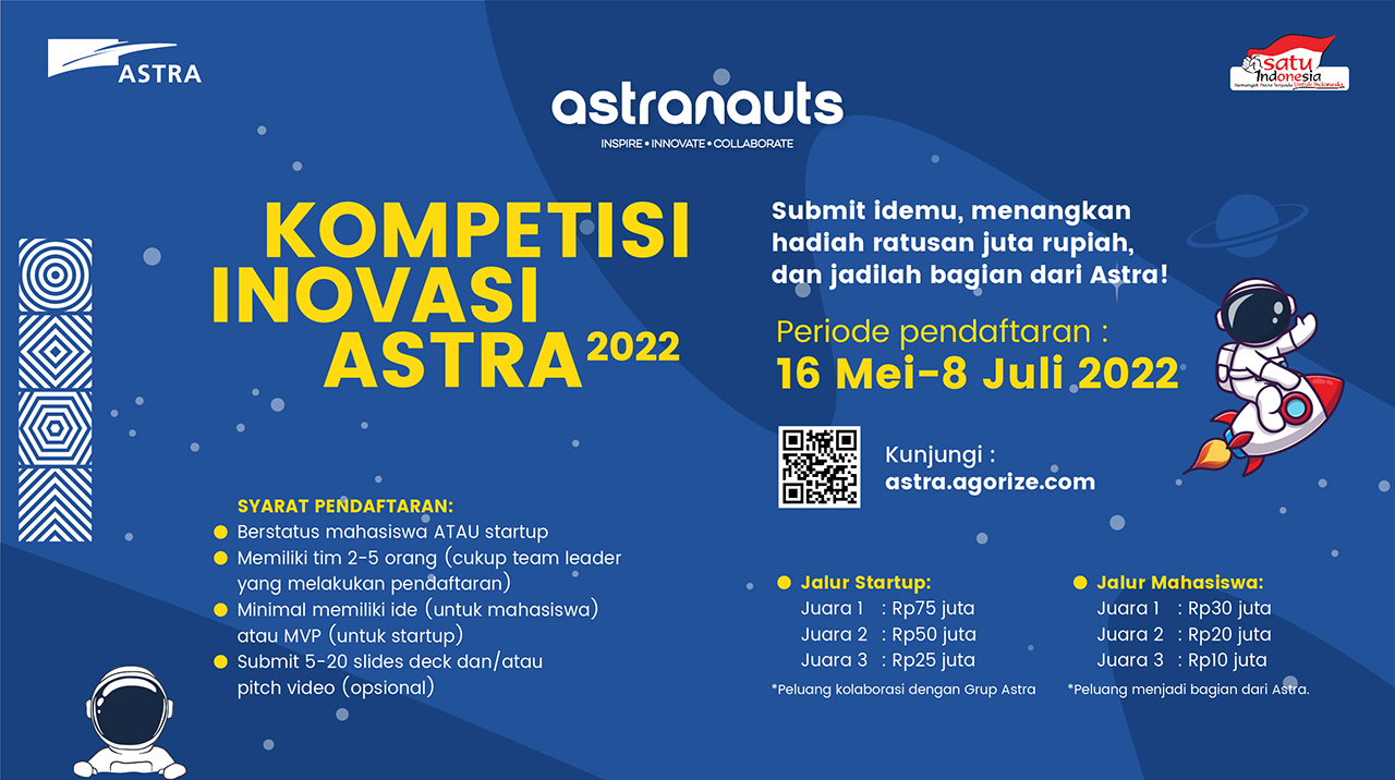 Have You Signed Up to Astranauts? The Digital Innovation Competition for Students and Start-Ups Opens Now to July 8, 2022