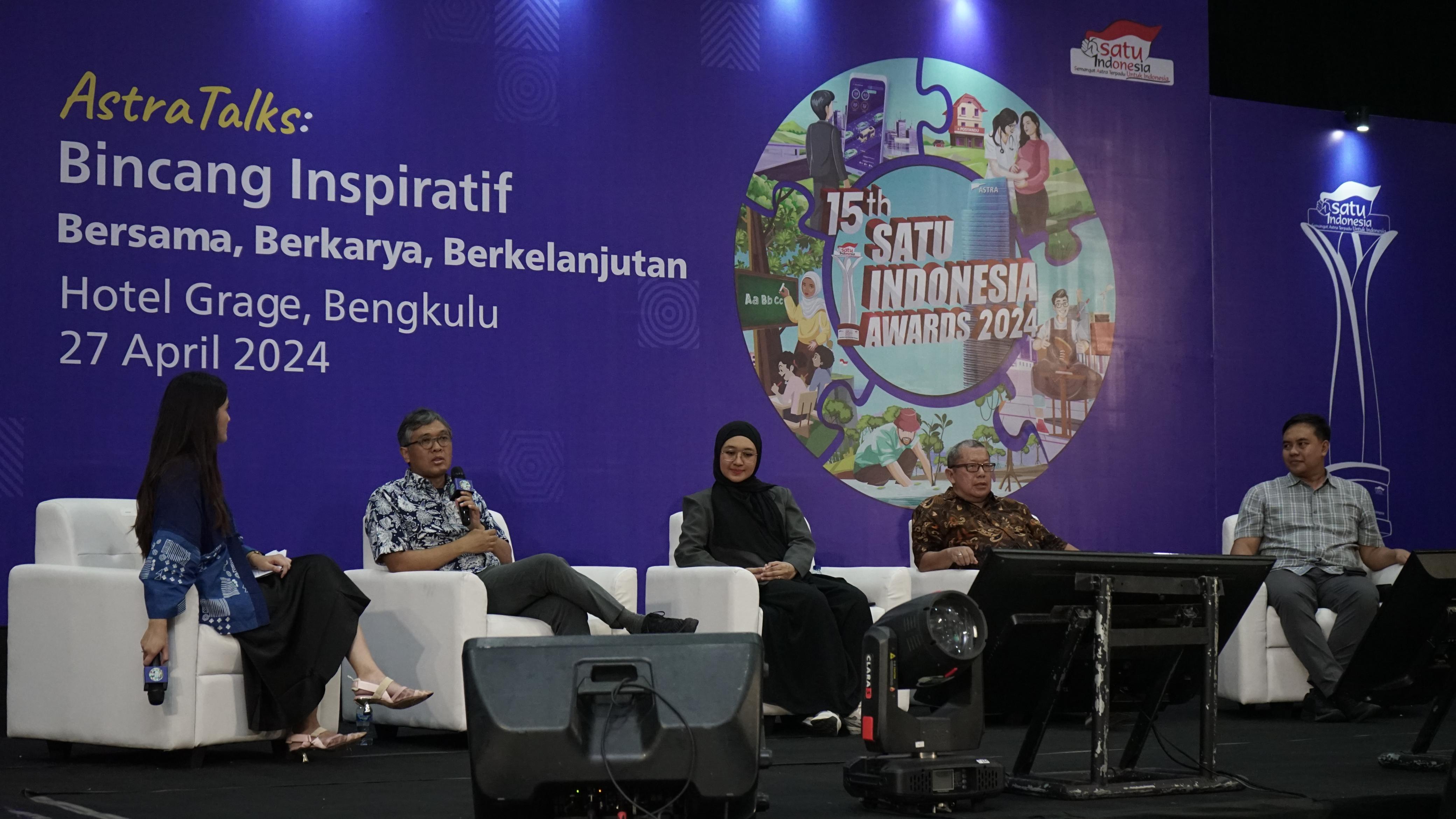 Bincang Inspiratif 15th SATU Indonesia Awards 2024 di Bengkulu: Bersama, Berkarya, Berkelanjutan