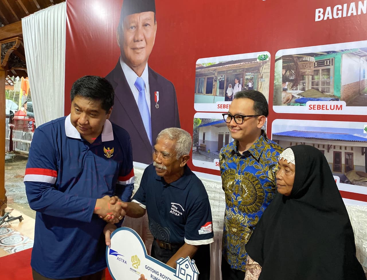 Menteri Perumahan dan Kawasan Pemukiman Tinjau Pembangunan Rumah Layak Huni untuk Binaan Astra di Banyumas