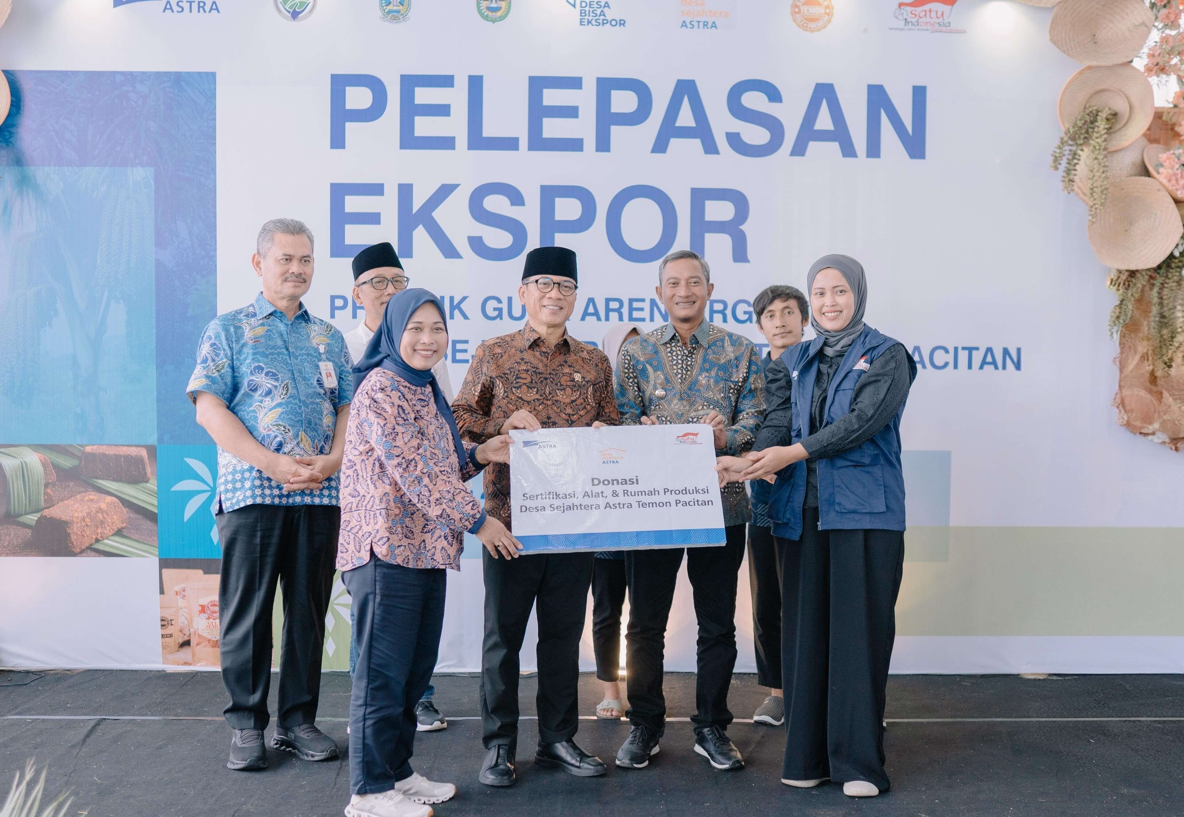 Desa Sejahtera Astra Temon Pacitan Lepas Ekspor Gula Aren Organik ke Malaysia, Belanda, dan Australia
