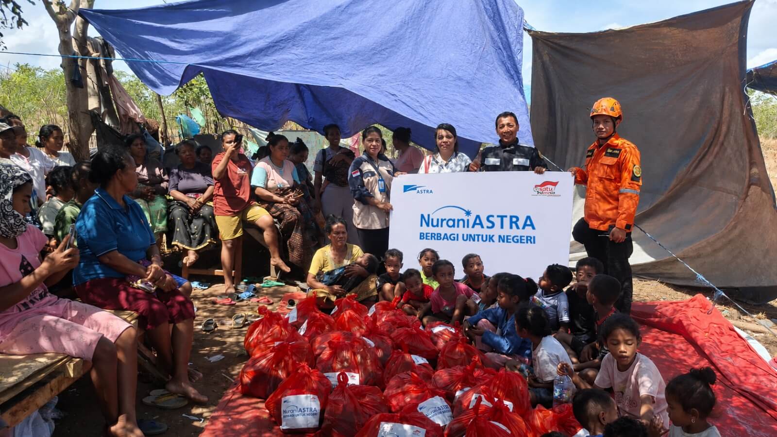 PT Astra International Tbk Melalui Nurani Astra Bangun 7 Posko Bantuan bagi Masyarakat Terdampak Gempa Bumi di Nusa Tenggara Timur