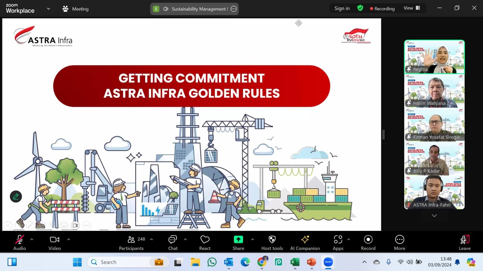 Peluncuran ASTRA Infra Golden Rules