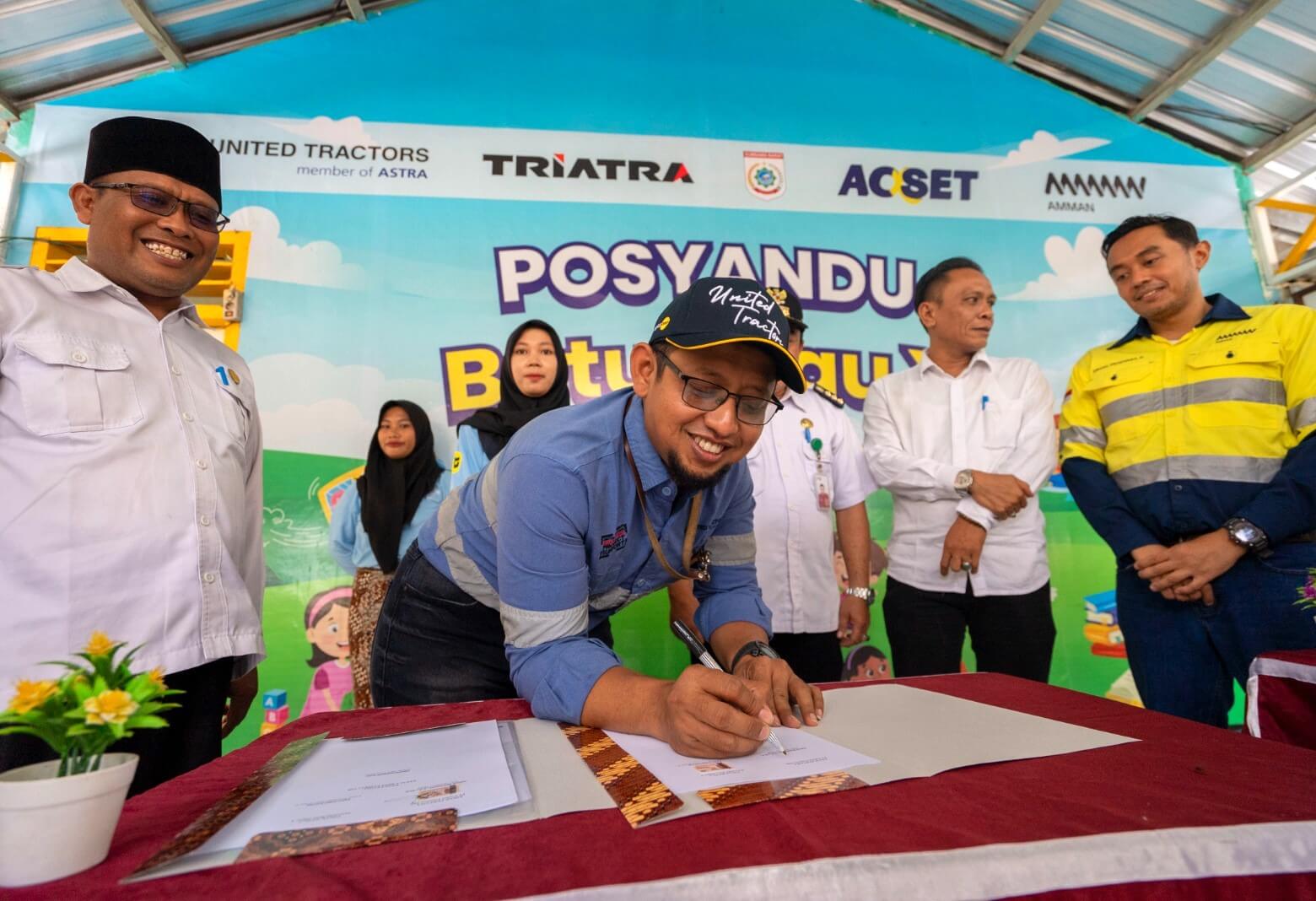 United Tractors Resmikan Posyandu Batu Hijau X