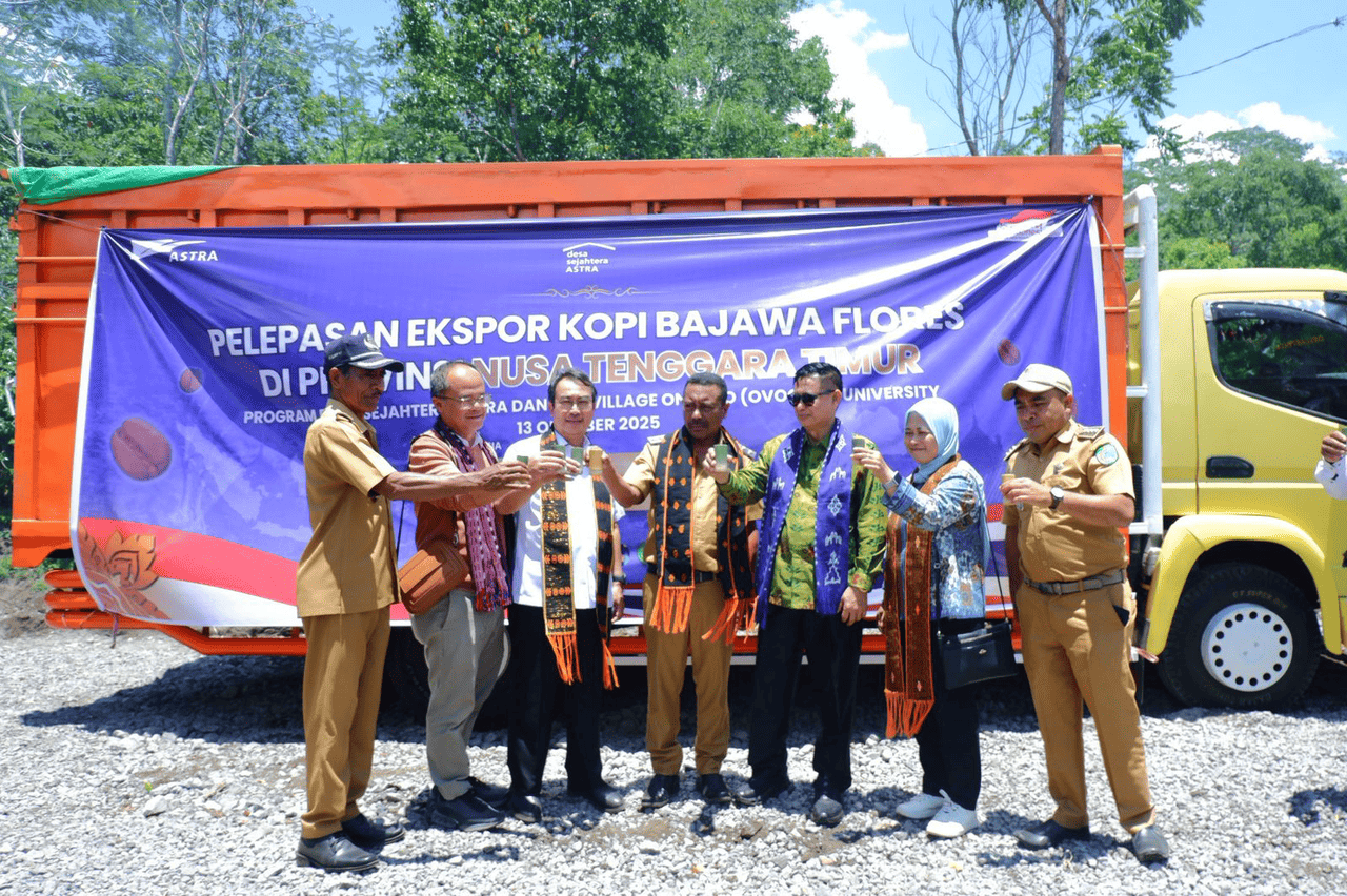 Desa Sejahtera Astra Bajawa Ekspor 15 Ton Kopi ke Thailand